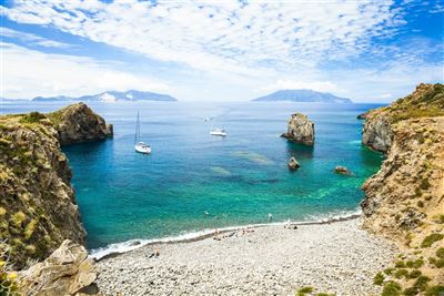 Italilen Liparische Inseln Panarea Küste